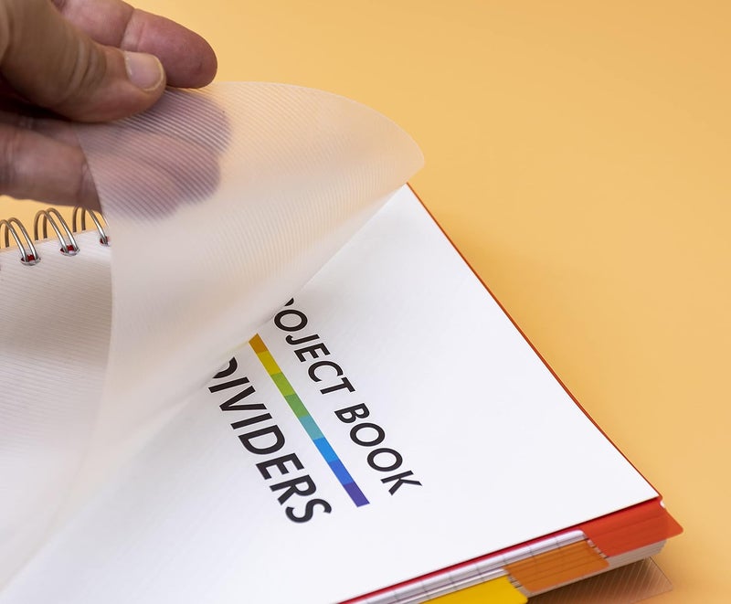 Pukka Pad دفتر ملاحظات B5 مع 10 فواصل قابلة لإعادة الترتيب للتنظيم - 400 صفحة مثقوبة من ورق 80 جرام - دفتر ملاحظات مكون من 200 ورقة للمدرسة والمكتب والمنزل - أبيض، 7.48 × 9.84 بوصة - Image 5